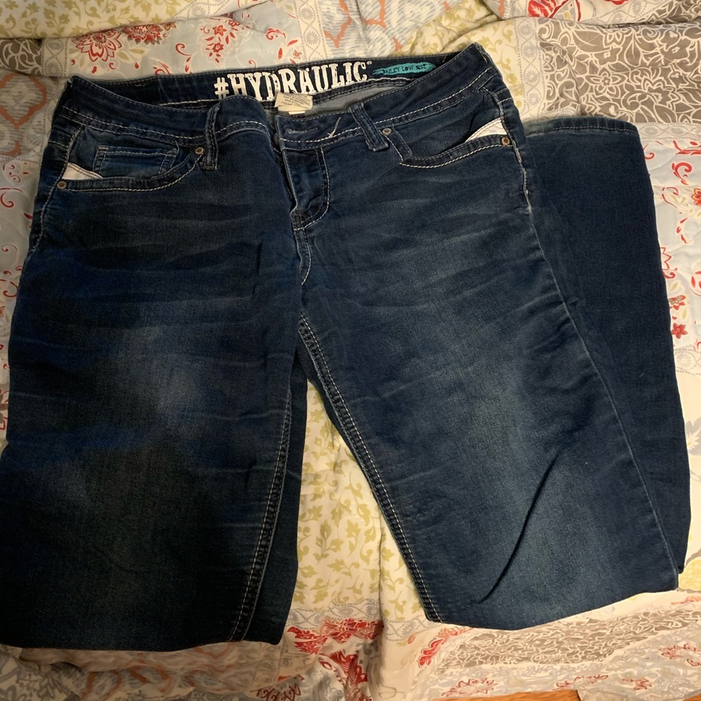 Hydraulic low rise jeans